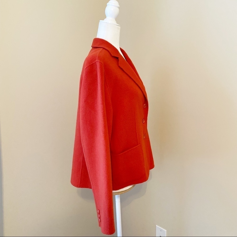 Pendleton Merino Wool Button Front Rust Blazer - … - image 2